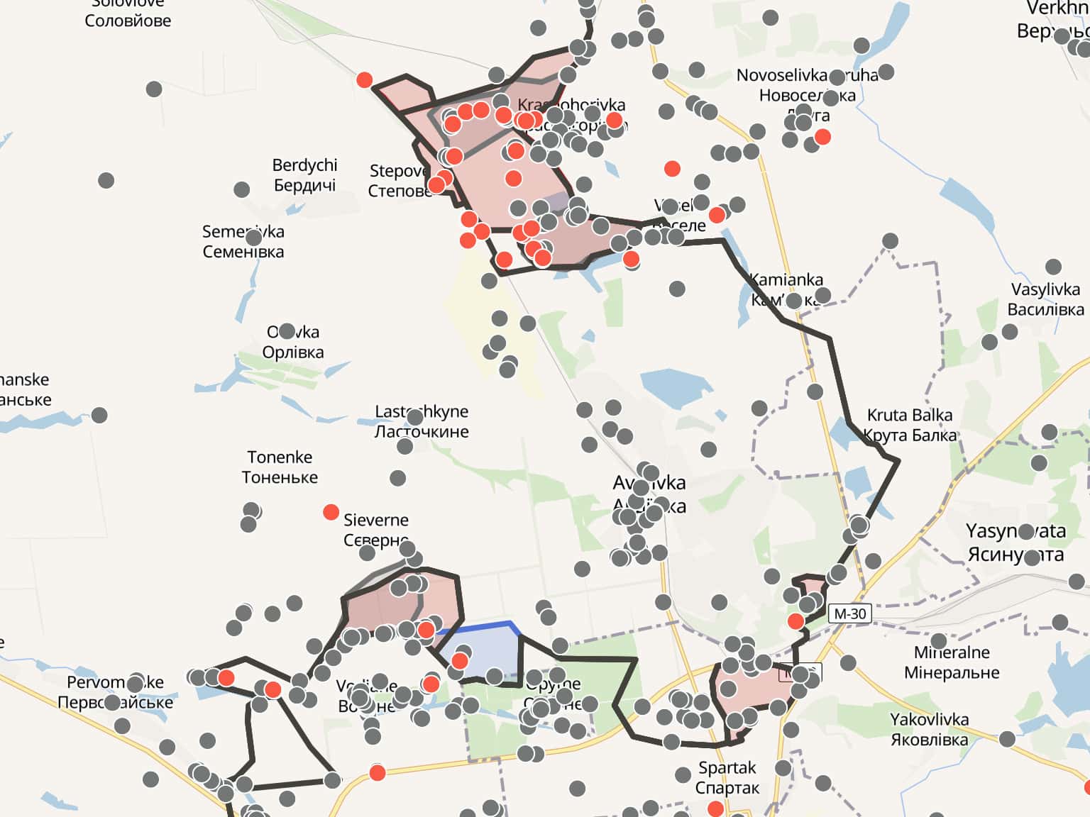 Карта войны в Украине. Посмотрите, где в последние дни шли бои by meduza ·MapHub